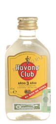 Миниатюрная бутылка Havana Club Anejo 3 years 0.05 l